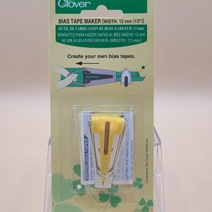 Clover BIAS TAPE MAKER 12mm 1/2" #464/12 Create Your Own Bias Tape